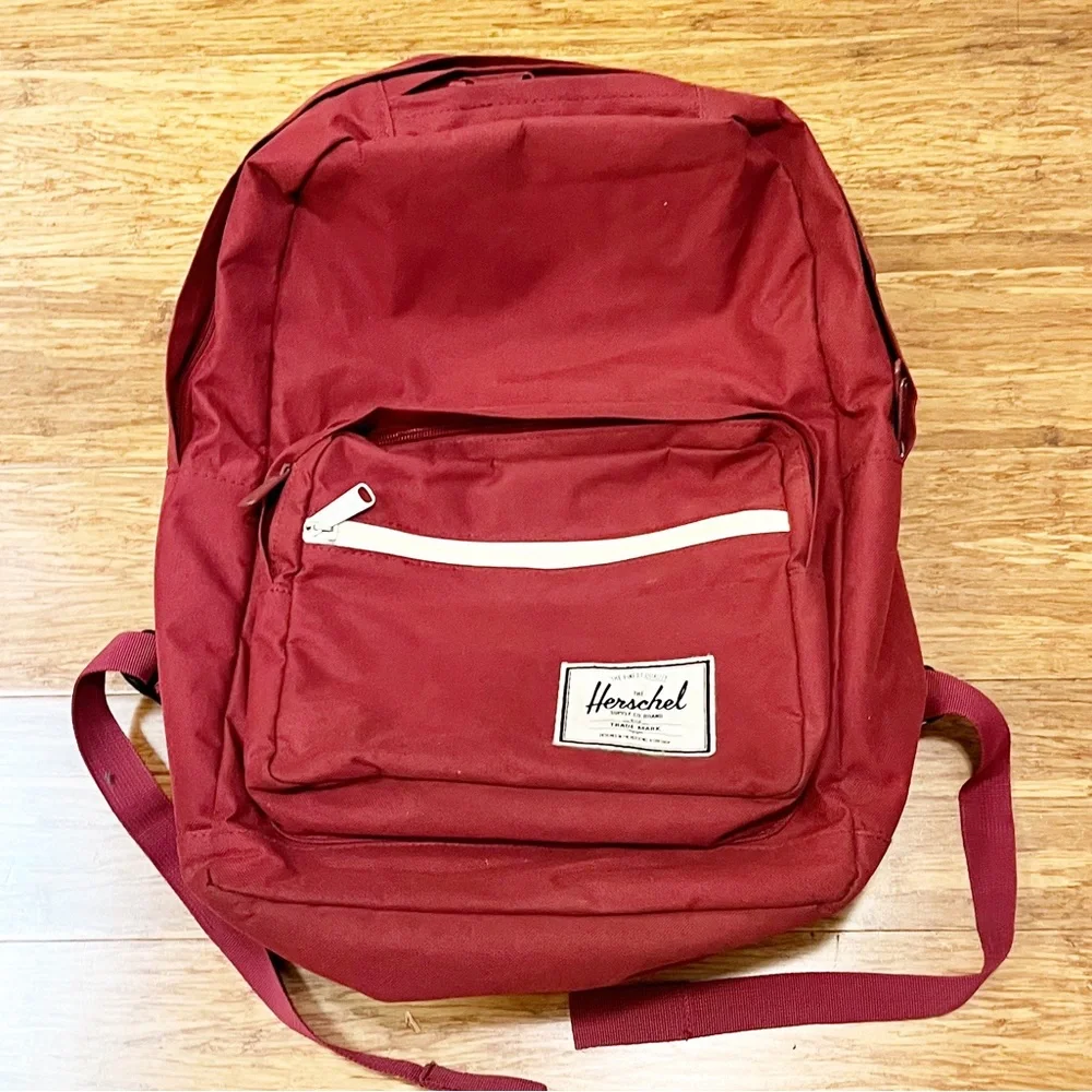Herschel Supply Company Maroon Backpack with White Trim